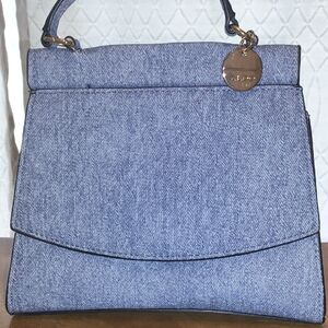 Aldo Blue Denim Shoulder Bag Modern Design